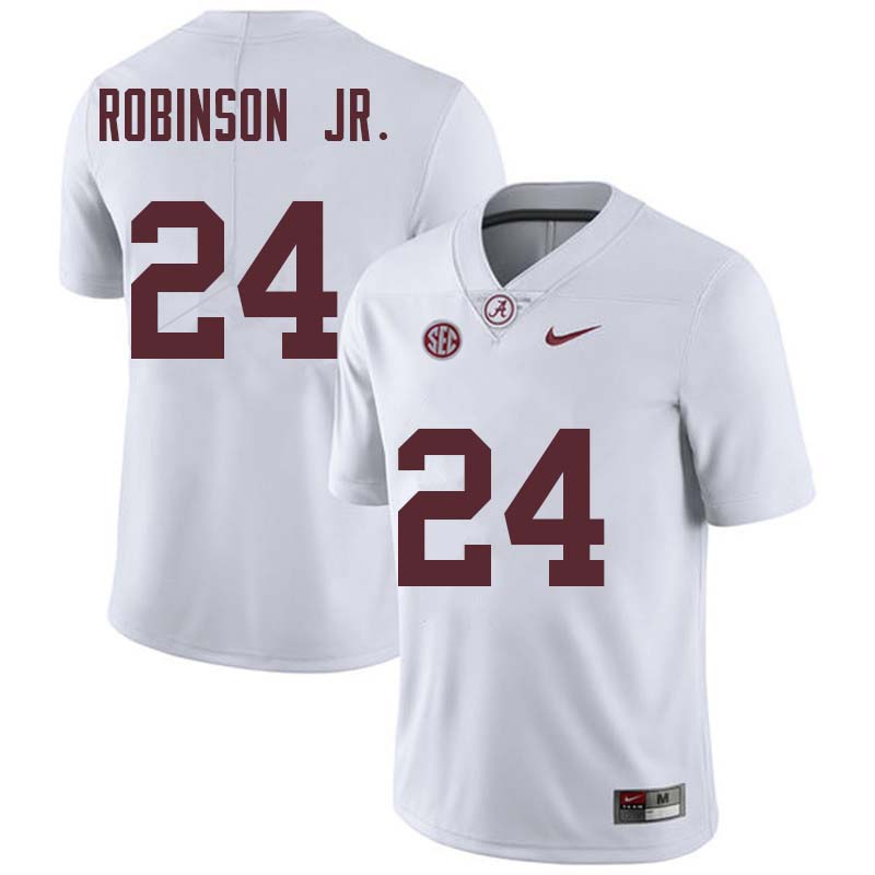 Men #24 Brian Robinson Jr. Alabama Crimson Tide College Football Jerseys Sale-White
